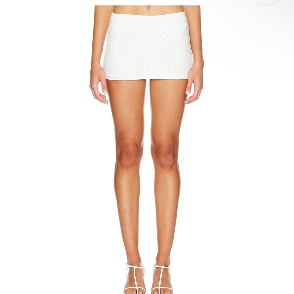 Lioness Prophecy White Mini Skirt